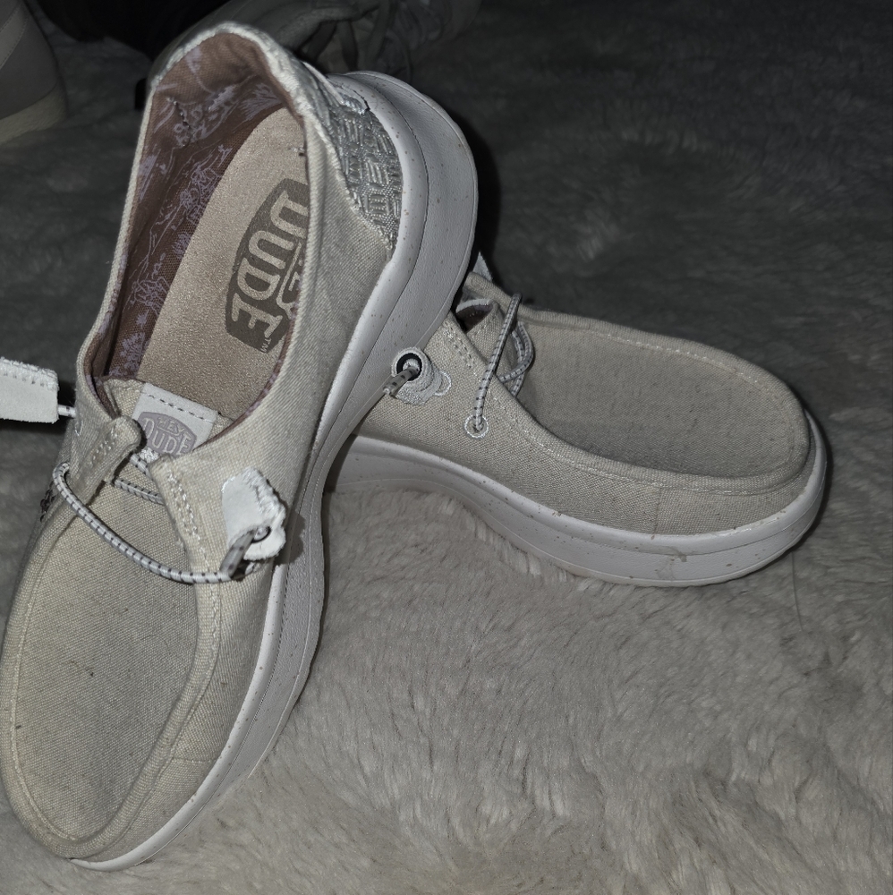 Hey Dude | Wendy Platform Peak Woven Loafers Sneakers Size 6